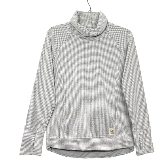 Outdoor Research Tops - Outdoor Research Trail Mix Women Pullover Size XS Cowl Neck Waffle Grid Gorpcore
